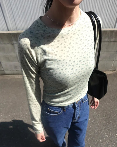 Flower Reglan Long-Sleeve T-Shirt