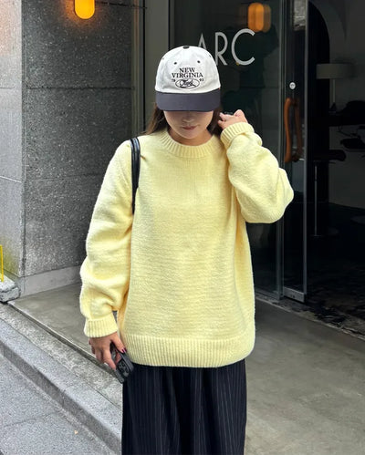 (Unisex) Simple Round Knit