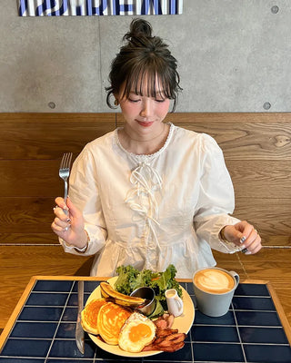 Bust lace string point blouse