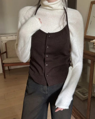 Knit camisole & knit skirt set