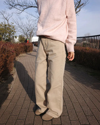 Wide cotton pants