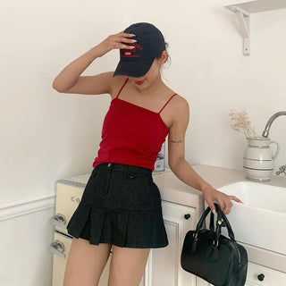 Camisole with shirred cups