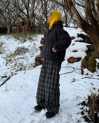 Half-neck button fleece