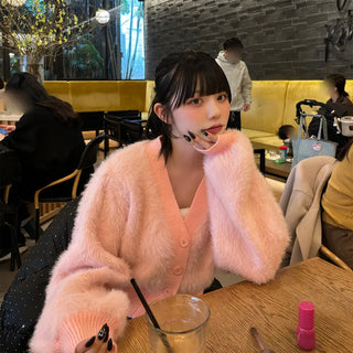 Angora Short Cardigan