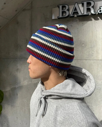 Multi-striped beanie