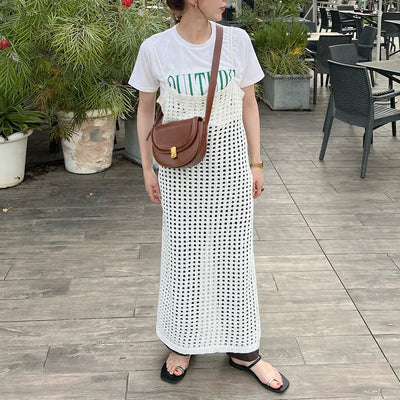 Mesh camisole dress