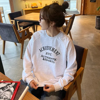 Raglan Sleeve Lettering Sweatshirt