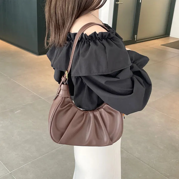 Shirring shoulder bag
