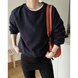 Stitched raglan sweatshirt