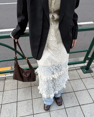 Lace long skirt