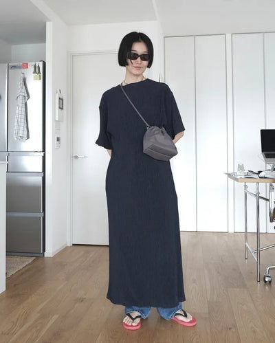 Summer pleated long dress