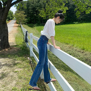 signature slim boots cut denim