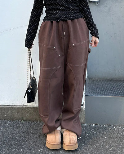 Stitched Wide Fit Pants