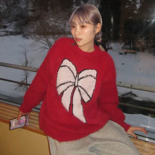 Big ribbon detail knit