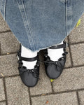 Wave Ribbon Flat Shoes