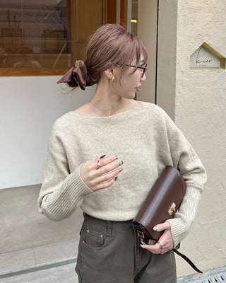 Classic boat neck knit