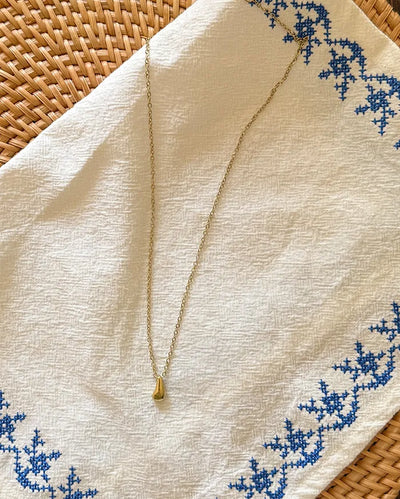 Drop motif necklace