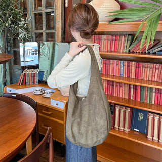 Simple suede bag
