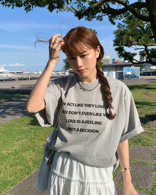 Lettering Oversized T-Shirt