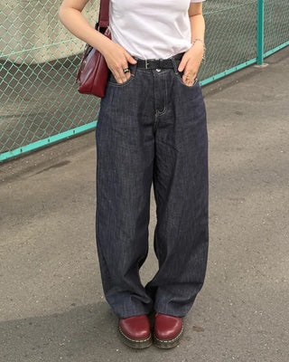 Wide selvedge denim pants