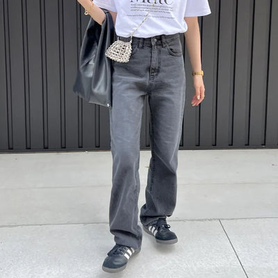 Straight-fit denim pants
