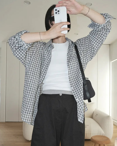 Basic check shirt