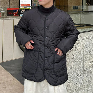 (Unisex) Pocket Quilted Jacket