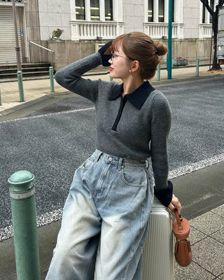 Two-tone knit