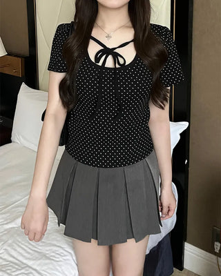 Tie Dot Half Sleeve T-Shirt
