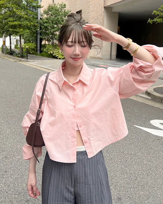 Basic crop shirt