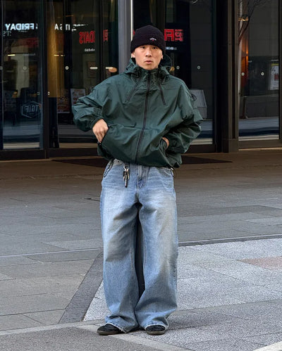 Vintage Wash Denim Pants