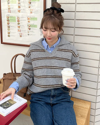 Colored striped knit