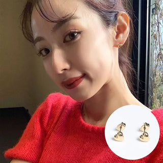Mini heart earrings
