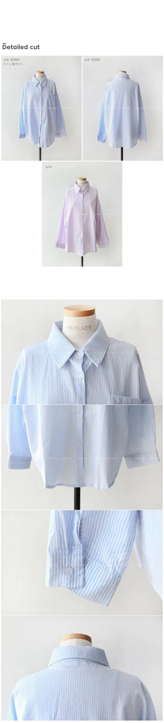 Pocket striped shirt