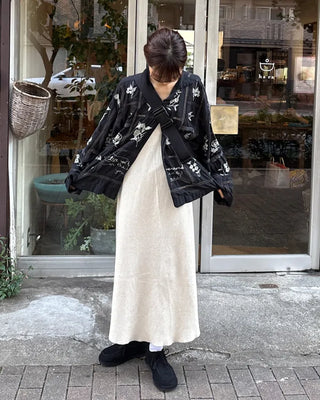 Bustier knit long dress