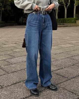 [3rd Re-release] (ORIGINAL) Authentic Carpenter Denim Pants (medium blue)