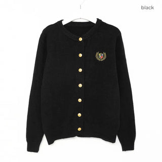 Gold button stitch cardigan