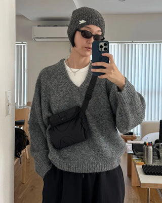 Soft V-neck sweater