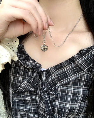 Heart Cross Chain Necklace