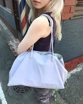 Nylon pocket shoulder bag