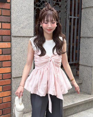 Shirred Smock Bustier Camisole