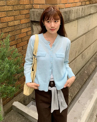 Pocket knit cardigan