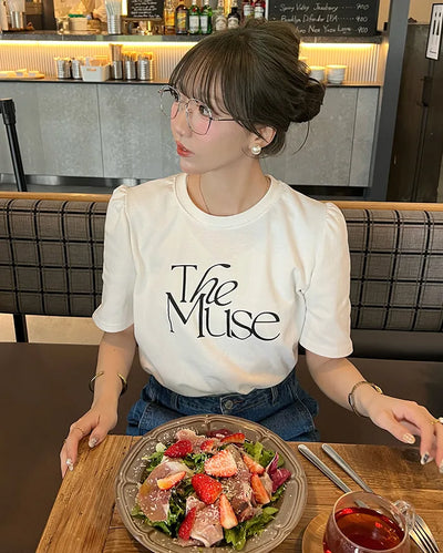 Muse Lettering Short-Sleeve T-Shirt