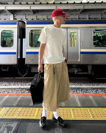 Cabra Two-Pleat Bermuda Pants