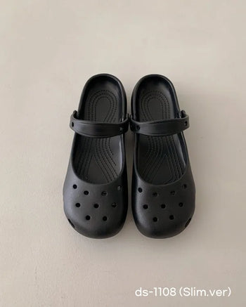 Mary Jane ballet clogs, flat sandals, slippers, mules, aqua shoes