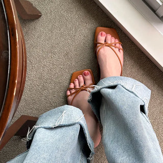 Flat thong sandals