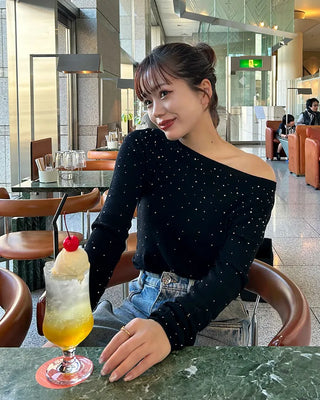 Cubic Off-Shoulder T-Shirt