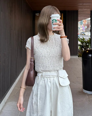 Seersucker Point Short-Sleeve T-Shirt