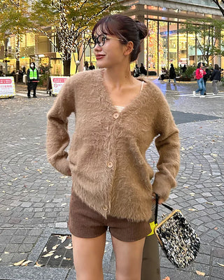 Oversized Fur Cardigan
