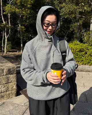 Balaclava Waffle Hoodie
